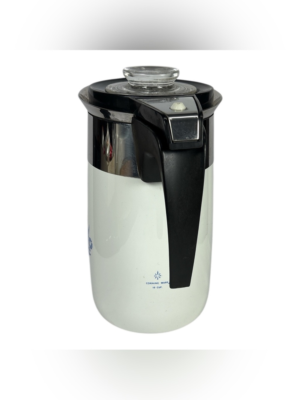 Corning Ware Blue Cornflower 10 Cup Electric Percolator Coffee Pot Complete - Picture 3 of 8